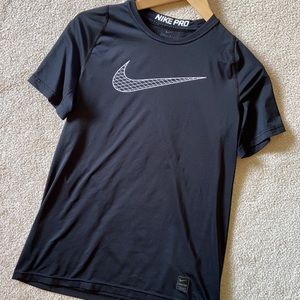 Boys Nike Pro Dri-Fit Black T-Shirt